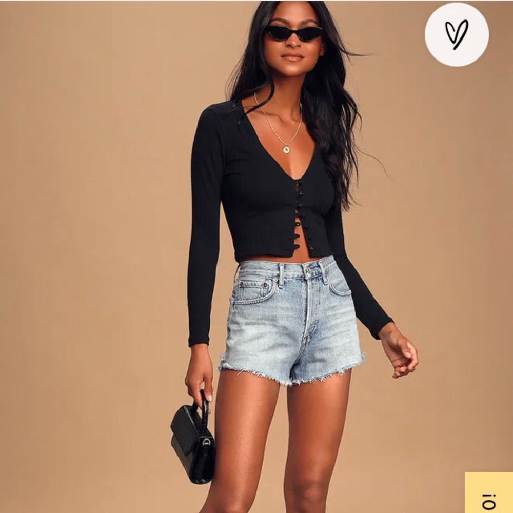 AGOLDE Parker Vintage High Rise Cutoff Shorts